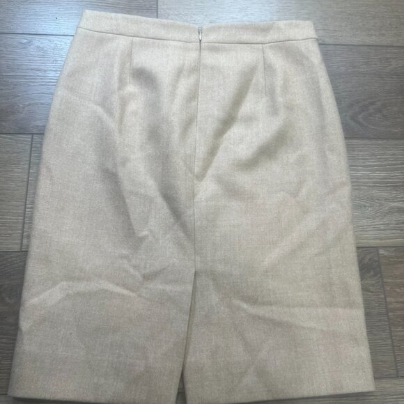 J. Crew No. 2 Pencil Skirt 100% Wool, Fully Lined, Tan, Sz 6, Workwear/Party - Picture 10 of 10